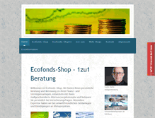 Tablet Screenshot of ecofonds-shop.de